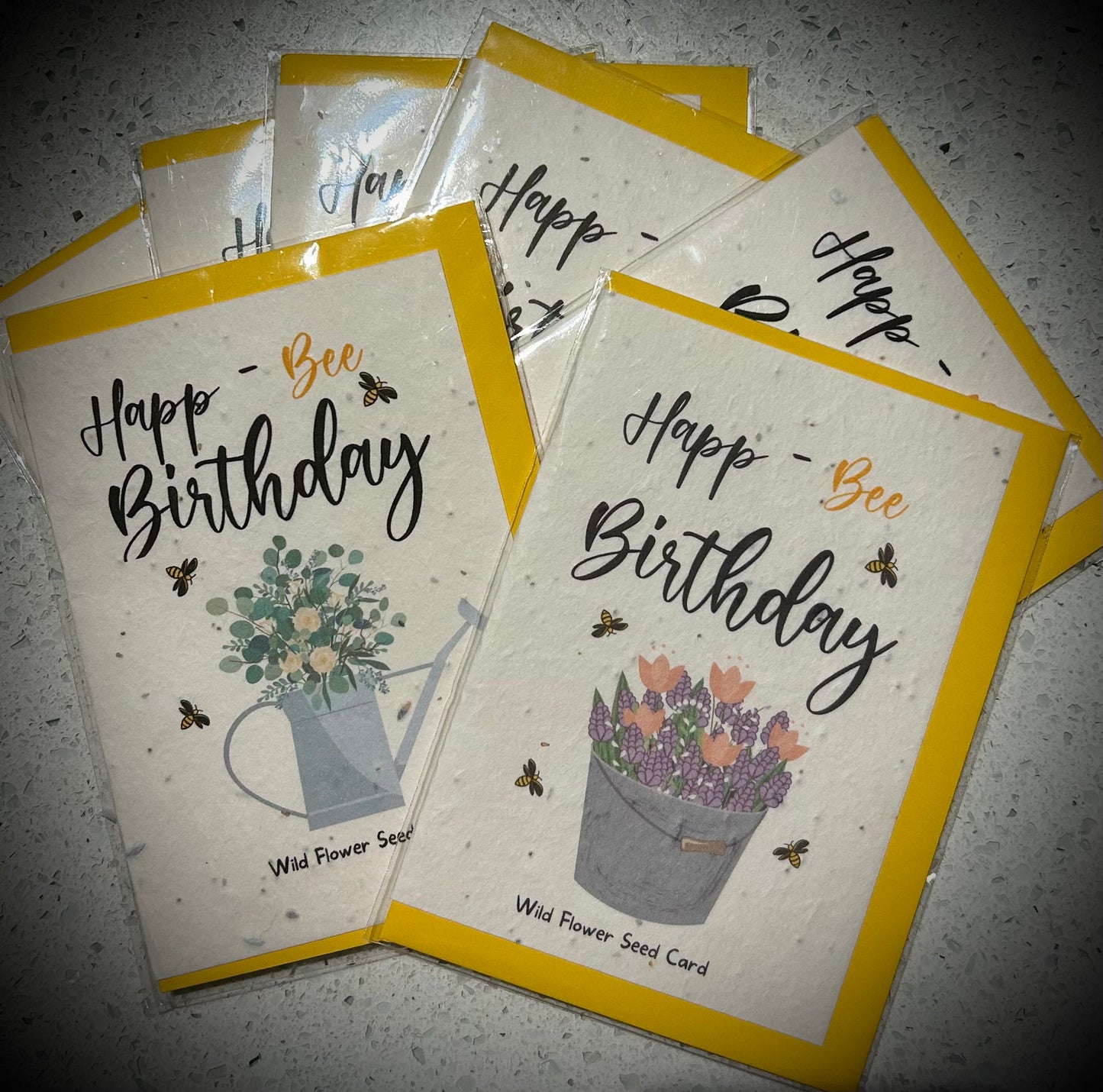 Happ-Bee Birthday seed card