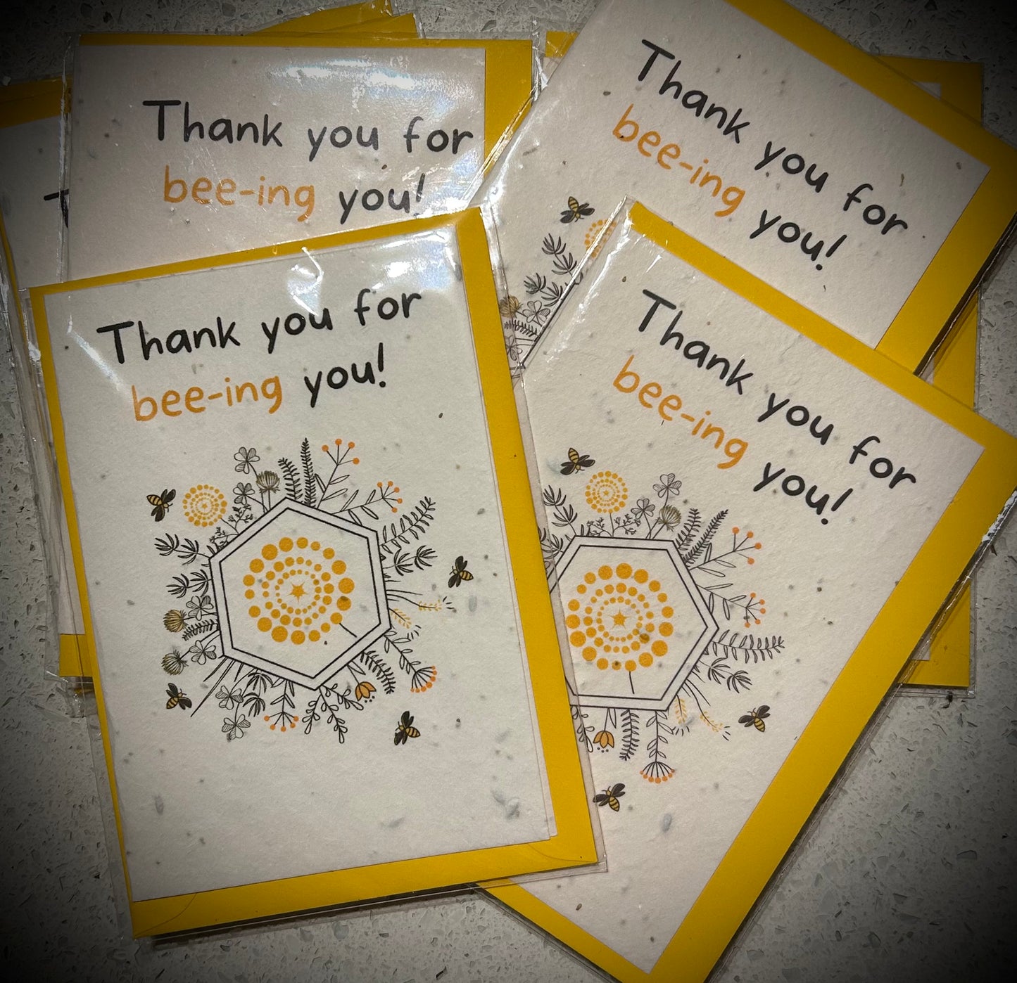 Thank you for Bee-ing You! - Wild Flower seed Card